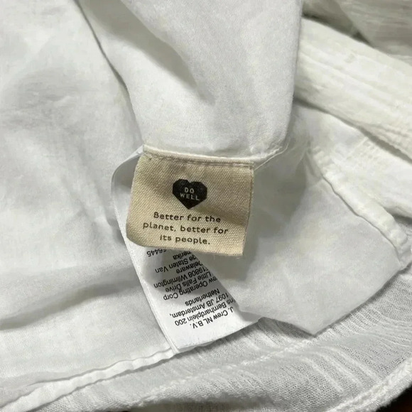 Madewell Puff-Sleeve Drawstring Mini Dress - Picture 3 of 9